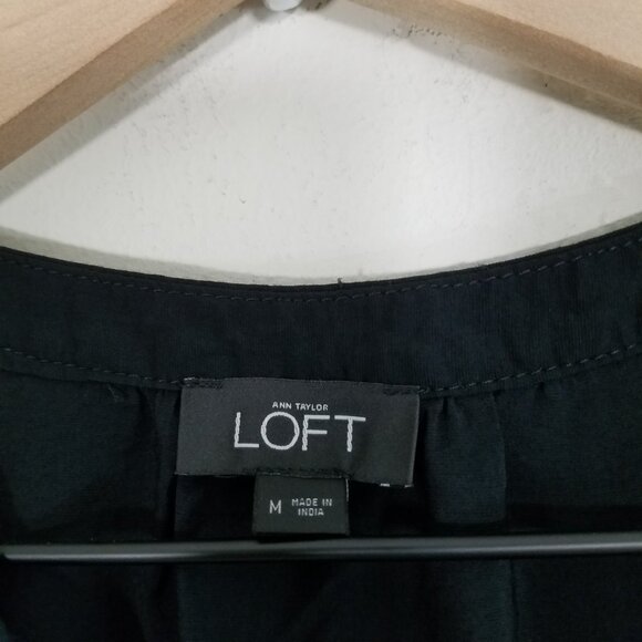 LOFT Sleeveless Jumpsuit with Pockets Black Size M - Picture 4 of 8